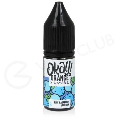 Blue Raspberry Bon Bon Nic Salt E-Liquid by Okay Orange