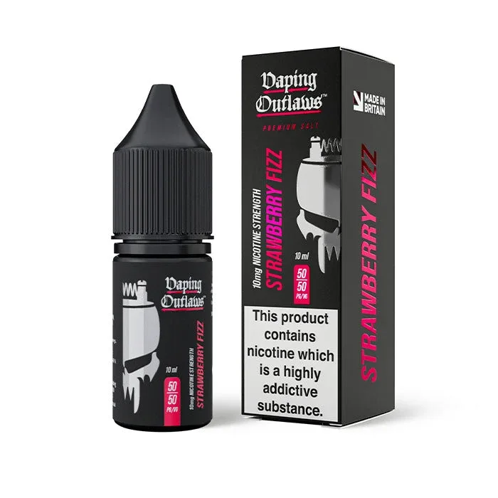 Strawberry Fizz 10ml Nic Salt E-Liquid by Vaping Outlaws - Add On