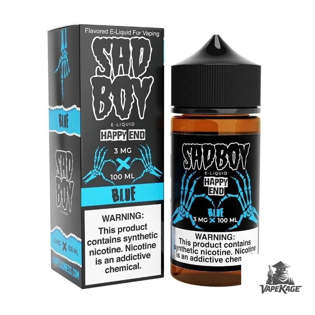 Happy End Line Blue Cotton Candy — Sadboy E-Liquid 100mL Freebase