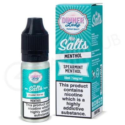 Spearmint Menthol Nic Salt E-Liquid by Dinner Lady