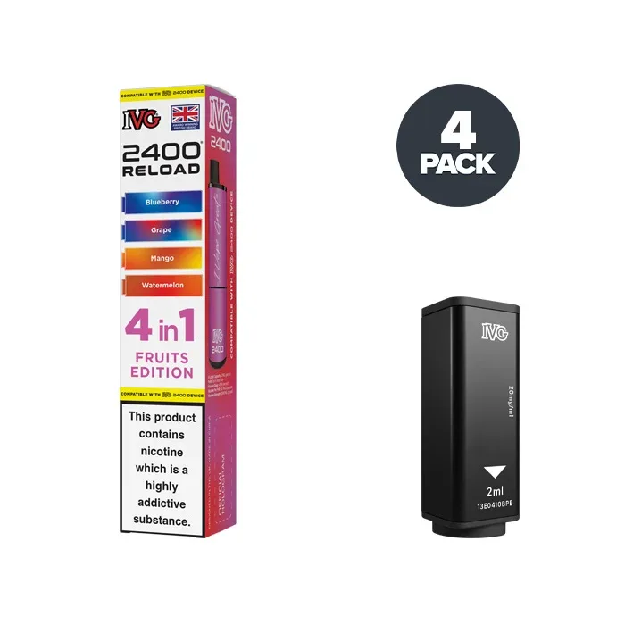 Fruits Edition IVG 2400 Reload 4 in 1 Prefilled Pods