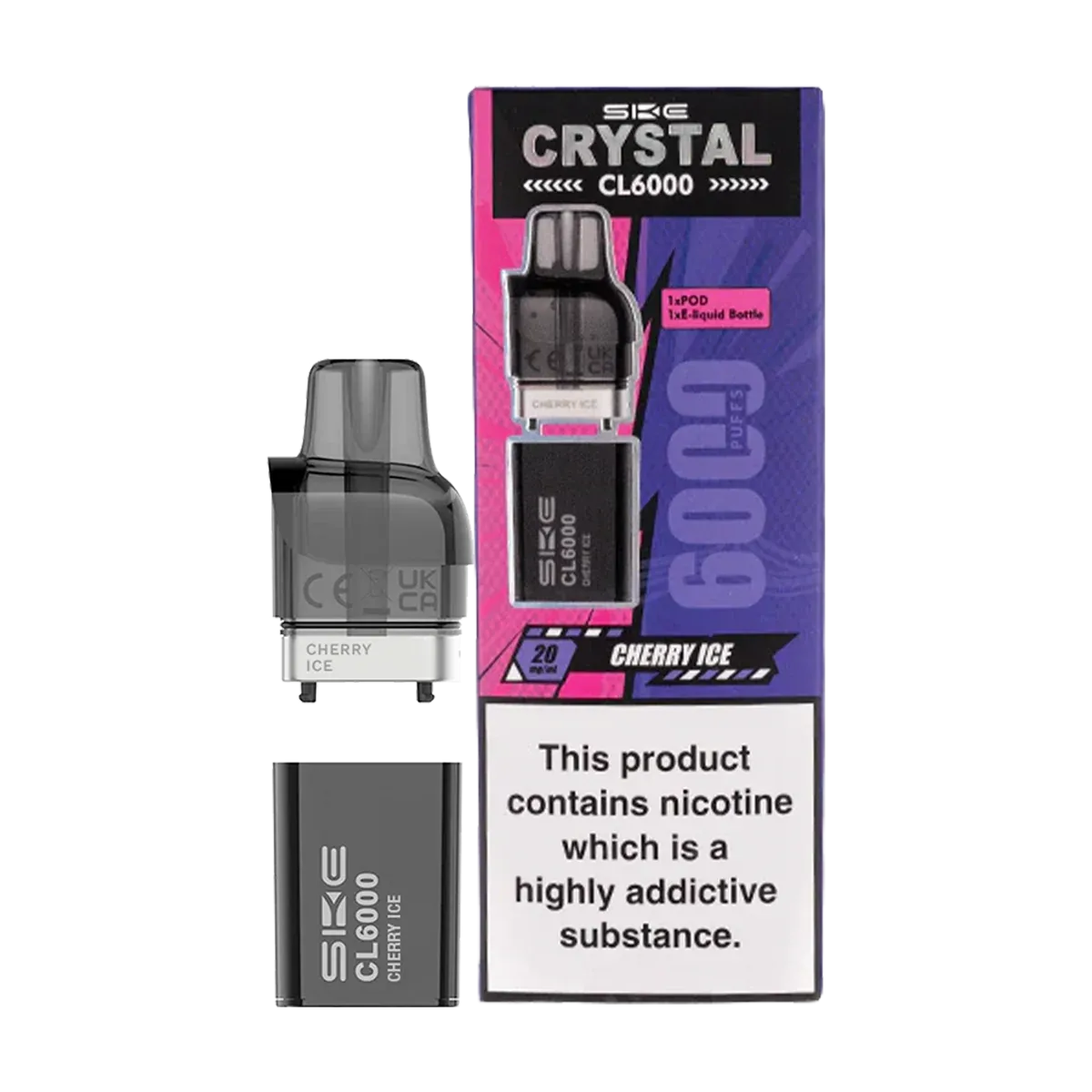 Cherry Ice SKE Crystal CL6000 Pods