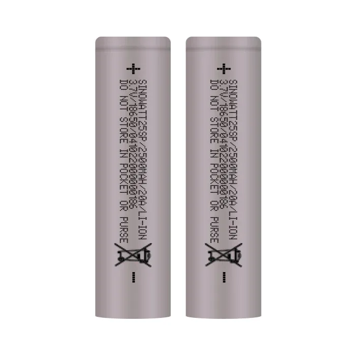 Sinowatt 25SP 2500mAh 18650 Battery Twin Pack