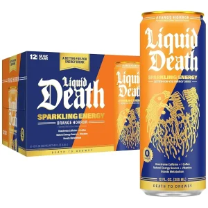 Liquid Death Orange Horror Energy Drink 355ml