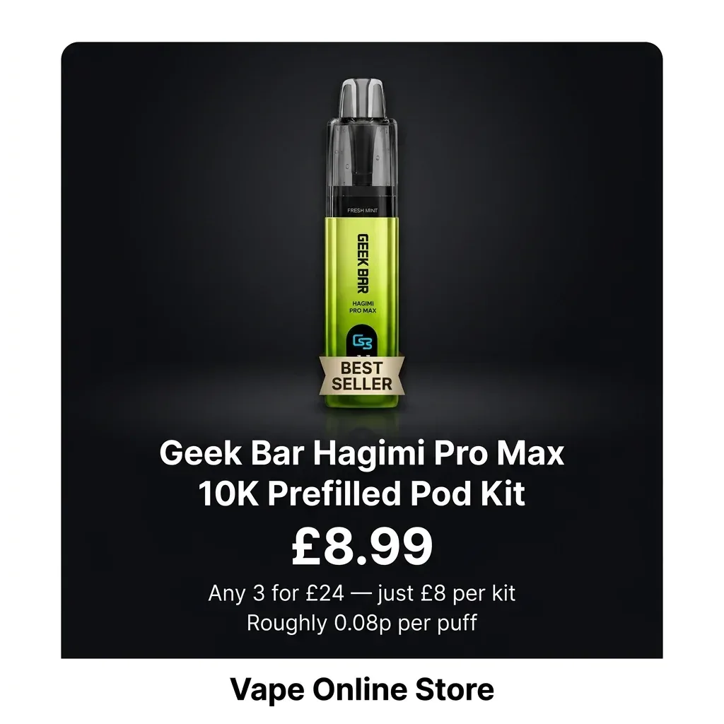Geek Bar Hagimi Pro Max 10K Prefilled Pod Kit - Image 2