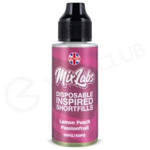 Lemon, Peach & Passionfruit Shortfill E-Liquid by Mix Labs 100ml