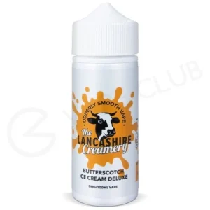 Butterscotch Ice Cream Deluxe Shortfill E-Liquid by The Lancashire Creamery 100ml