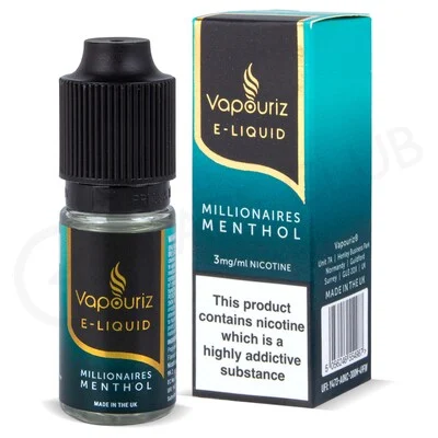 Millionaires Menthol E-Liquid by Vapouriz