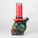9" Wizard Sugar Skull Themed Glass Glow In The Dark Bong - Image 2