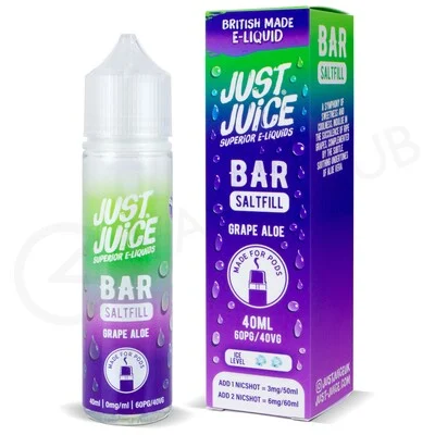 Grape Aloe Saltfill E-Liquid by Just Juice Bar 40ml