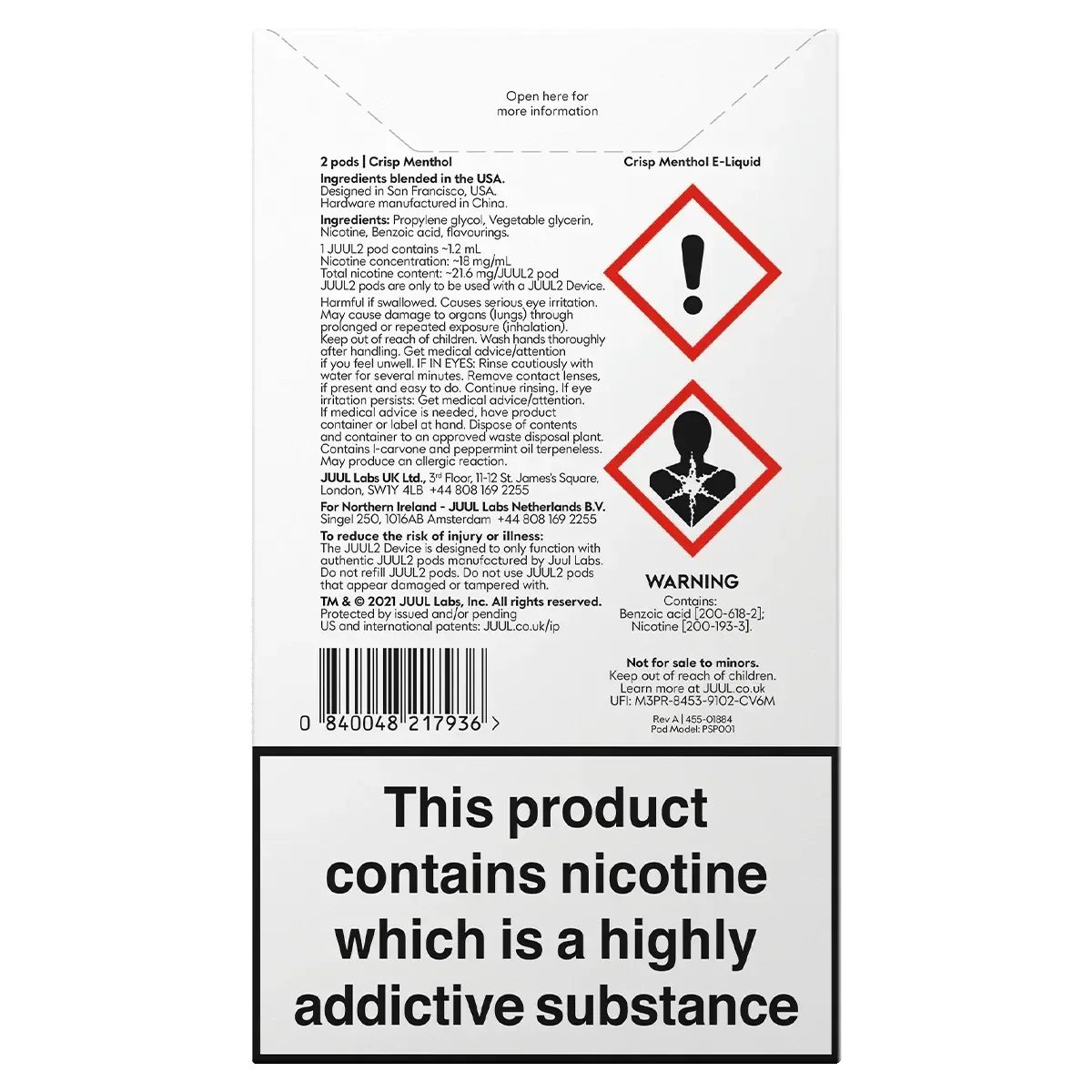JUUL2 Crisp Menthol (Pack of 2) - Image 2