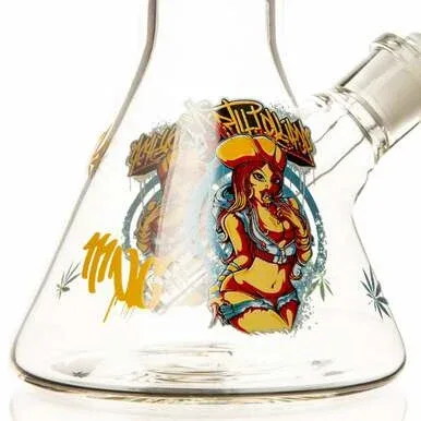 14" 7mm Hot Treasure Beaker Bong - Image 2