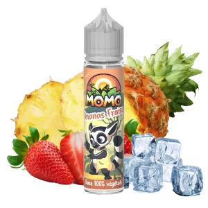 MOMO Ananas Fraise 50ml shake and vape e-liquid