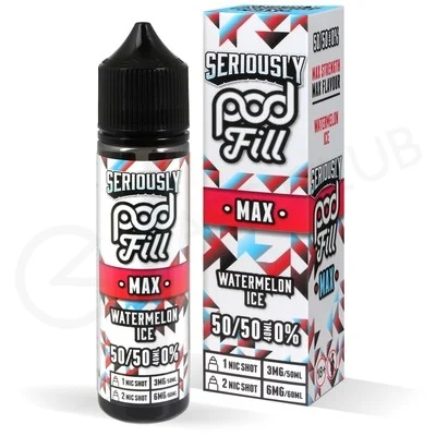 Watermelon Ice Shortfill E-Liquid by Seriously Pod Fill Max 40ml
