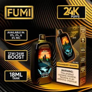 FUMI 24,000 PUFFS DISPOSABLE VAPE WITH LED SCREEN