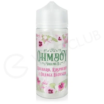 Rhubarb, Raspberry & Orange Blossom Shortfill E-Liquid by Ohm Boy Volume II 100ml
