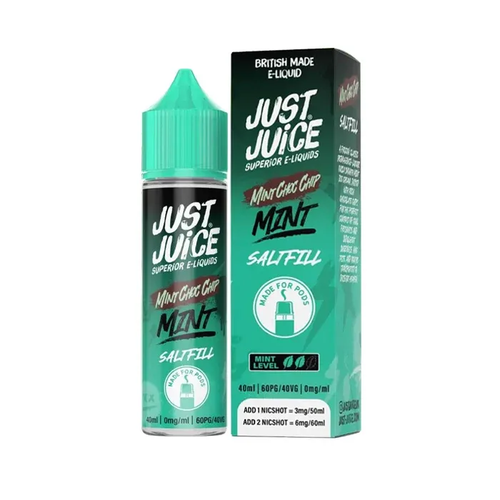 Mint Choc Chip 40ml Saltfill E-Liquid by Just Juice Bar