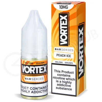 Peach Ice Nic Salt E-Liquid by Vortex Bar Series