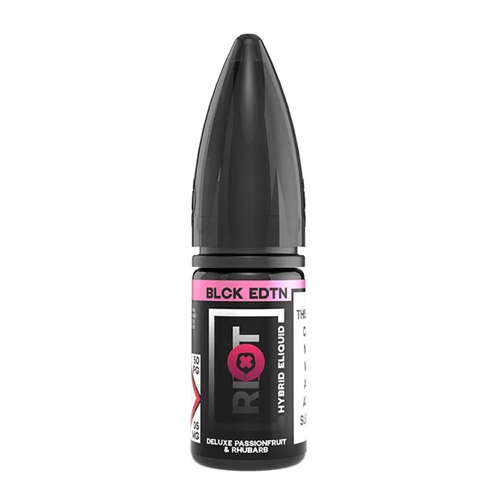 Riot Squad Black Edition Deluxe Passionfruit & Rhubarb 10ml Nicotine Salt E-Liquid