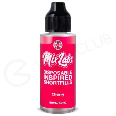 Cherry Shortfill E-Liquid by Mix Labs 100ml