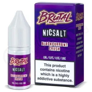 Blackcurrant Crush Nic Salt E-Liquid by Brutal Drinks