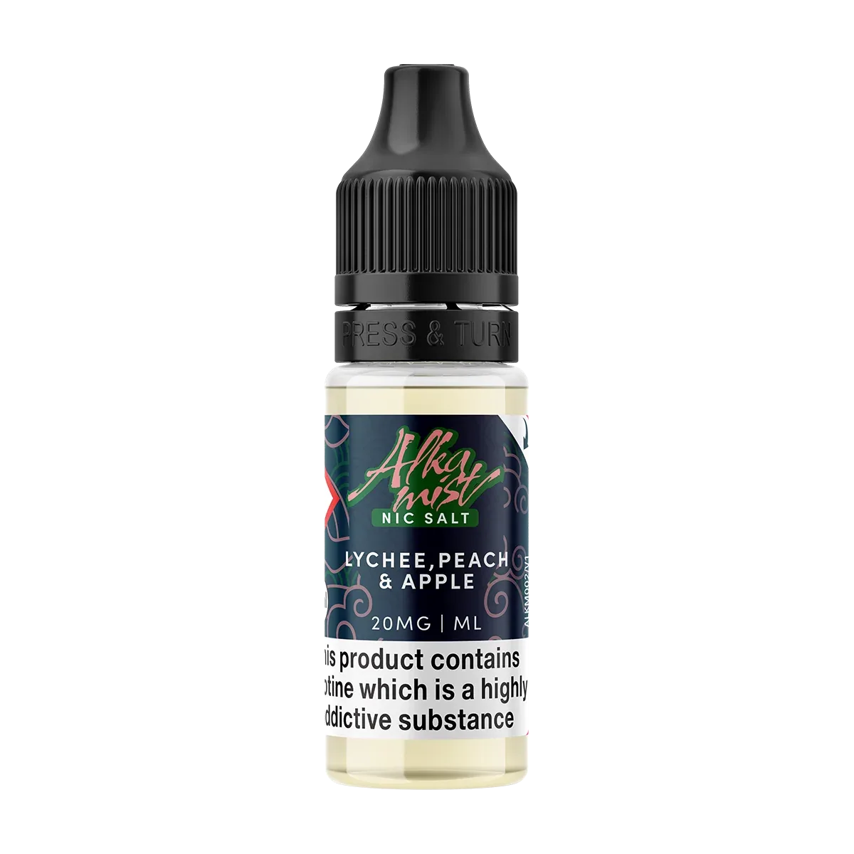 Lychee Peach & Apple Nic Salt by Alka Mist 10ml - Image 2