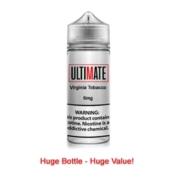 Ultimate Vapor Virginia ELiquid 120ml-Made in the USA & Free Shipping Option!