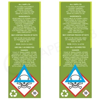 Zest Pest Nic Salt E-Liquid by Large Juice - Image 2