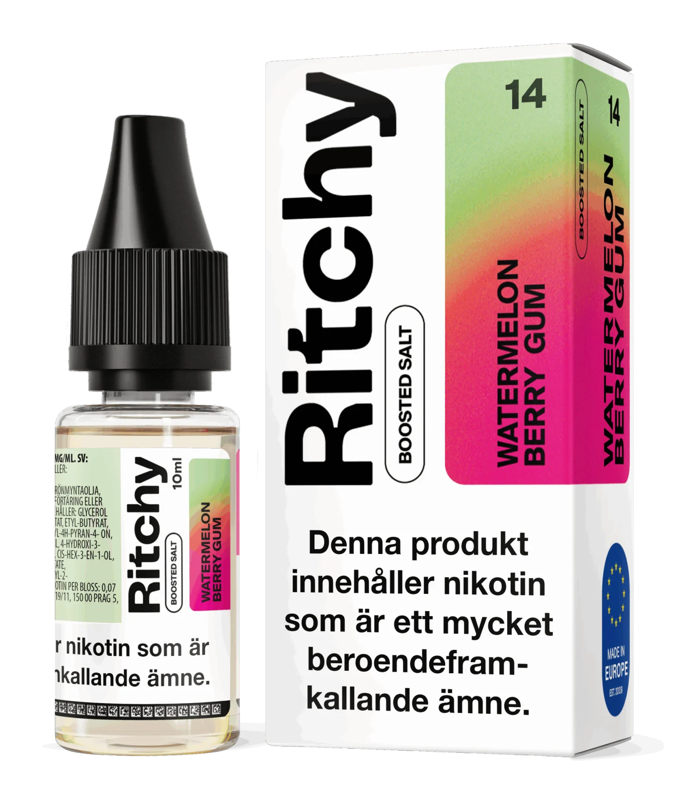 Ritchy Salt – Watermelon Berry Gum (10 ml, 14 mg Nikotinsalt)