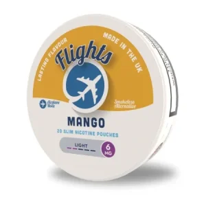 Flights Mango Nicotine Pouches – Tobacco-Free Nicotine (UK Made)