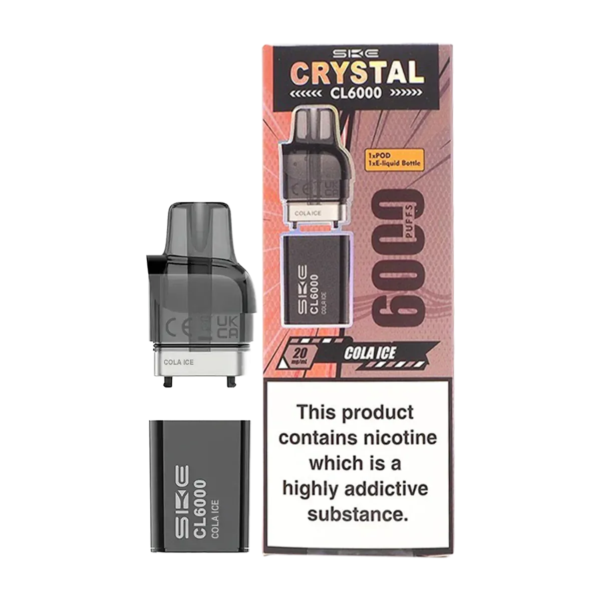 Cola Ice SKE Crystal CL6000 Pods