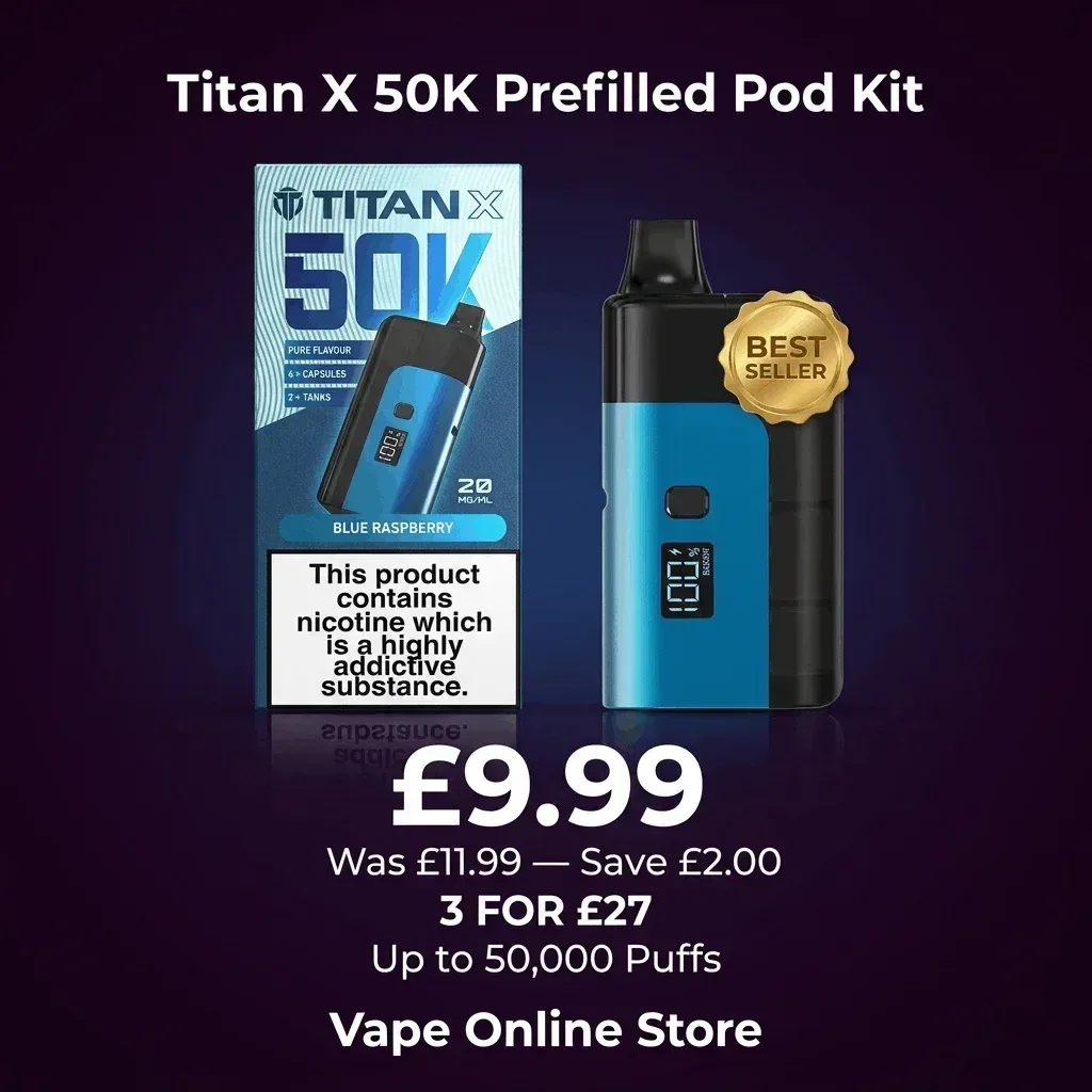 Titan X 50K Prefilled Pod Kit | 3 For £27 - Image 2