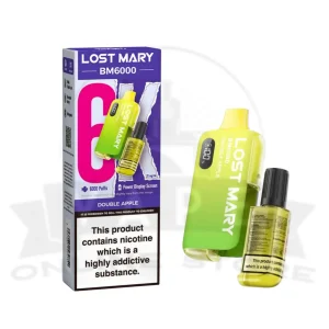 Double Apple Lost Mary BM6000 Prefilled Pod Vape Kit | Must Try