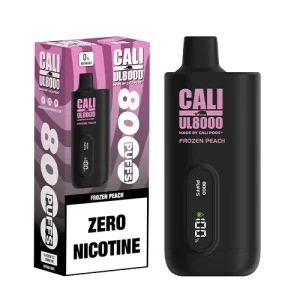 Cali UL8000 Frozen Peach ZERO Nicotine Disposable