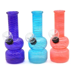 Striped 5” Bong W/ Pedestal Base