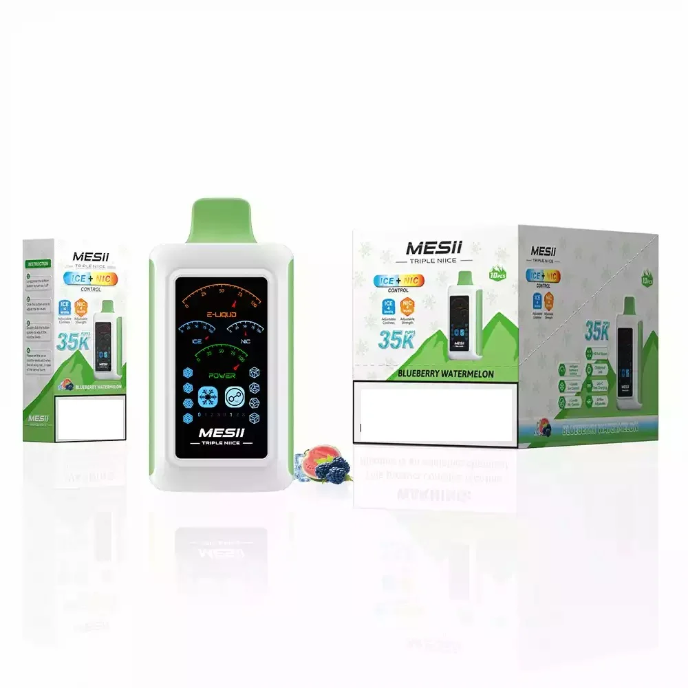 MESII TRIPLE NIICE 35000 Puffs Ice Strength Control Bulk Buy Rechargeable Disposable Vapes Wholesale - Image 2