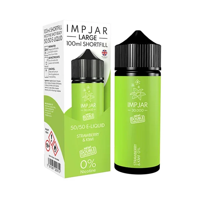 Strawberry & Kiwi 100ml Shortfill by Imp Jar Large