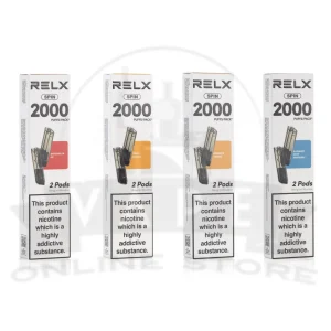 RELX Spin 2000 Puffs Pre-filled Pods | Pack Of 2