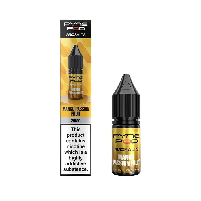 Mango Passion Fruit Nic Salt E-Liquid by Pyne Pod