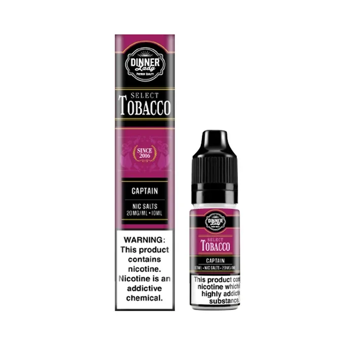 Captain Nic Salt E-Liquid by Dinner Lady Select Tobacco