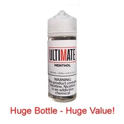 Ultimate Vapor Menthol ELiquid 120ml-Made in USA & Free Shipping!