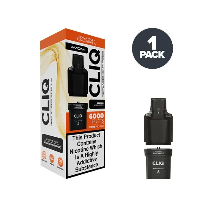 Mango Pineapple Avomi Cliq 6000 Prefilled Pods