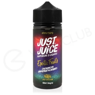 Cherimoya, Grapefruit & Berries Shortfill E-Liquid by Just Juice Exotic Fruits 100ml