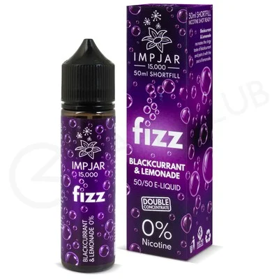 Blackcurrant & Lemonade Fizz Shortfill E-Liquid by Imp Jar 50ml