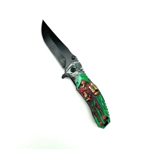 Snake Eye - 8.75" Foldable Pocket Knife - Reaper