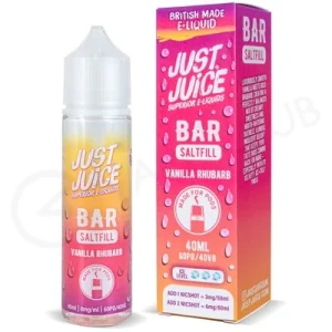 Vanilla Rhubarb Saltfill E-Liquid by Just Juice Bar 40ml
