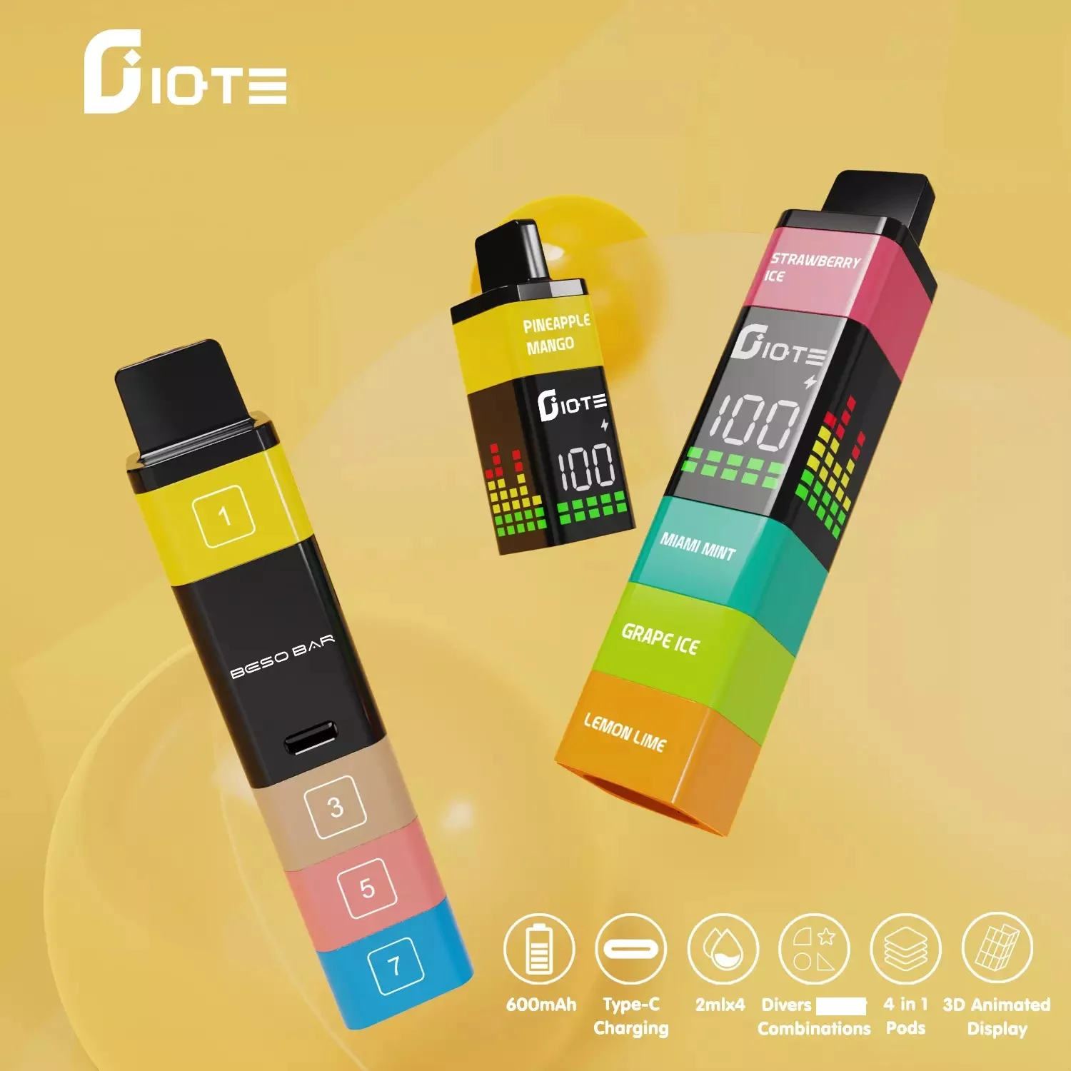 IQTE 2400 Puffs Building Blocks 3D Animated Bulk Buy Rechargeable Disposable Vapes Wholesale - Image 2