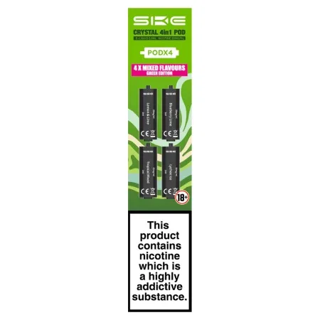 SKE Crystal 4 in 1 Prefilled Pods - Green Edition