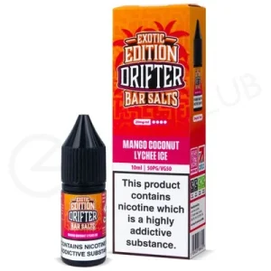 Mango Coconut Lychee Ice E-Liquid by Drifter Bar Salts Exotic