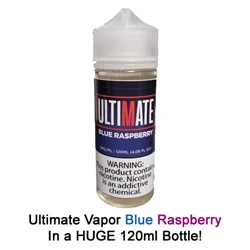 Ultimate Vapor Blue Raspberry Eliquid-Made in USA